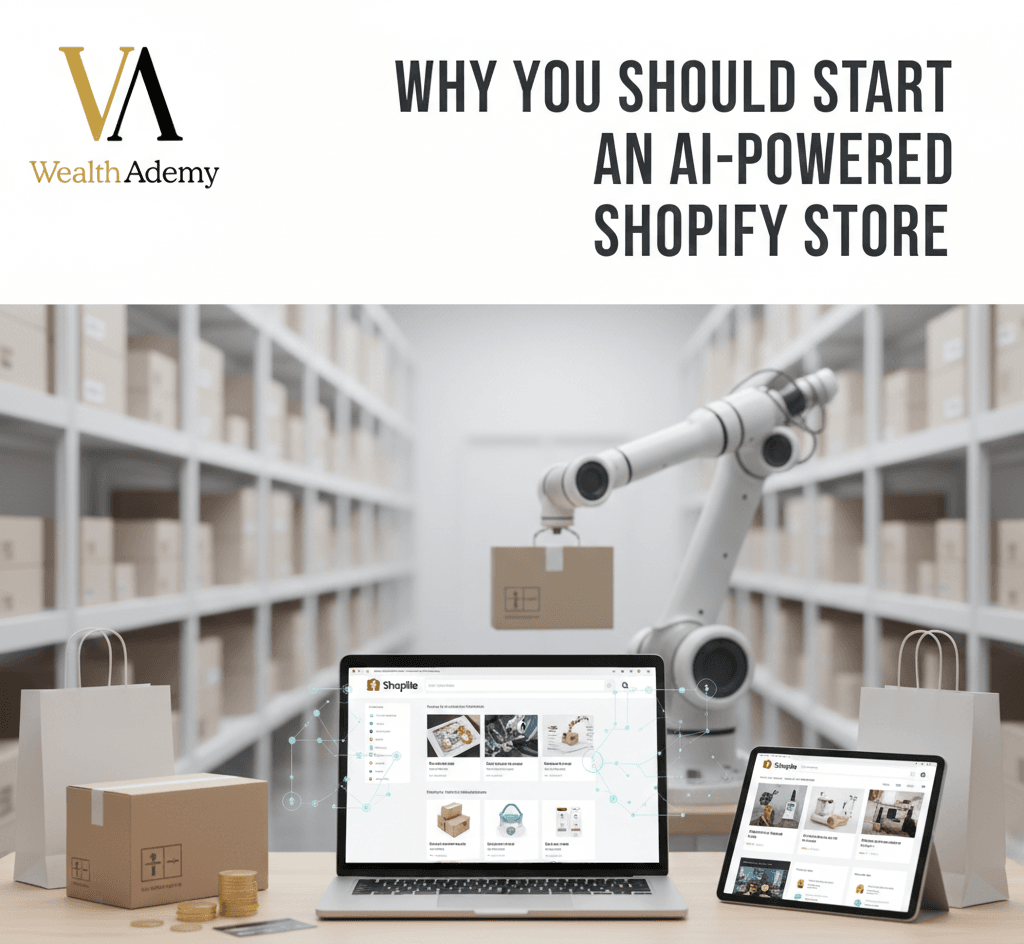 WealthAdemy | 10 Proven Ways to Start an AI powered Shopify Store Successfully