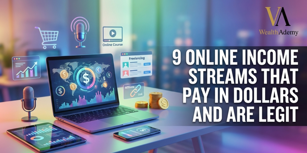 online income streams that pay in dollars