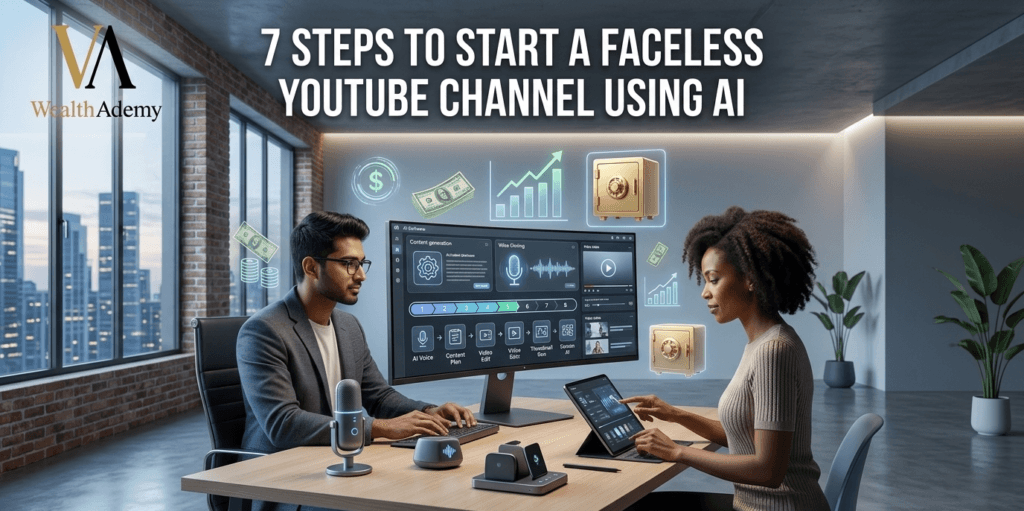 WealthAdemy | 7 Steps to Start a Faceless YouTube Channel Using AI
