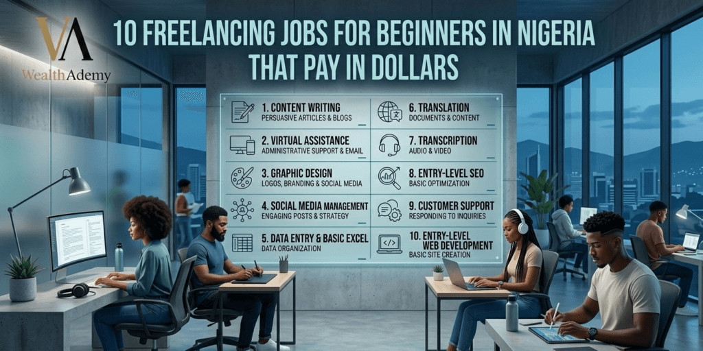 WealthAdemy | 10 Freelancing Jobs for Beginners in Nigeria That Pay in Dollars